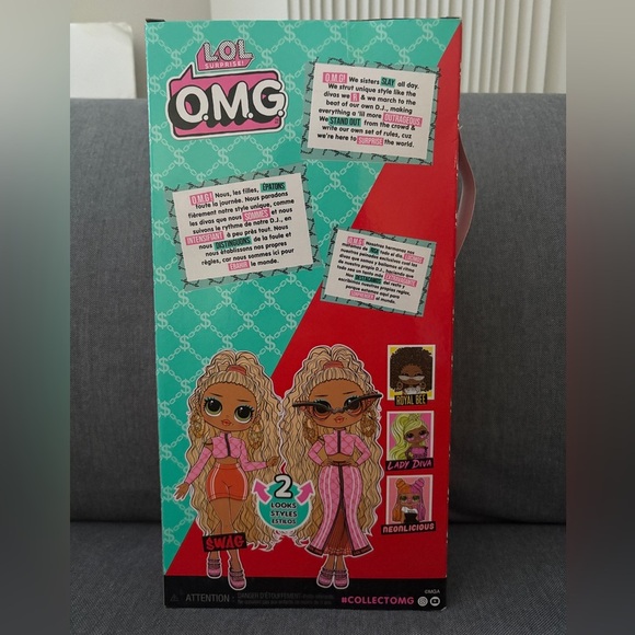 L.O.L. Surprise! O.M.G. Swag Doll with Blonde Hair and Pink Outfit - Picture 2 of 5